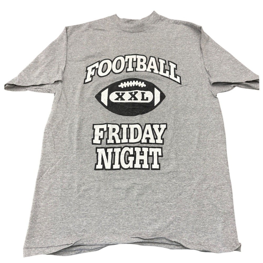 Vintage 90s All Sport Football Friday Night Graphic T-Shirt Single Stitch XL USA